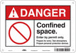 Safety Sign 7 in x 10 in Aluminum