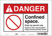 Safety Sign 7 in x 10 in Vinyl