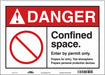 Safety Sign 10 in x 14 in Vinyl