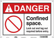 J8724 Safety Sign 10 in x 14 in Aluminum