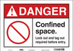 J8724 Safety Sign 10 in x 14 in Vinyl