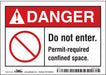 Safety Sign 3 1/2 inx5 in Vinyl