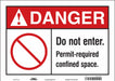 Safety Sign 10 in x 14 in Vinyl