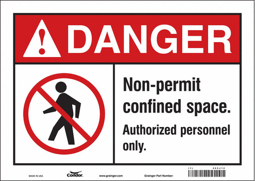 Safety Sign 10 inx14 in Vinyl