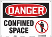 Safety Sign 10 inx14 in Polyethylene