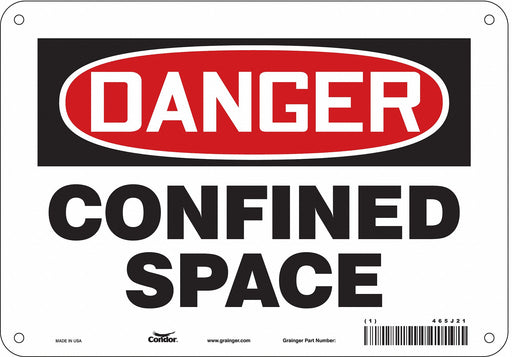 Safety Sign 7 inx10 in Aluminum