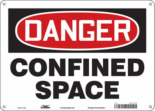 J6914 Safety Sign 10 inx14 in Aluminum