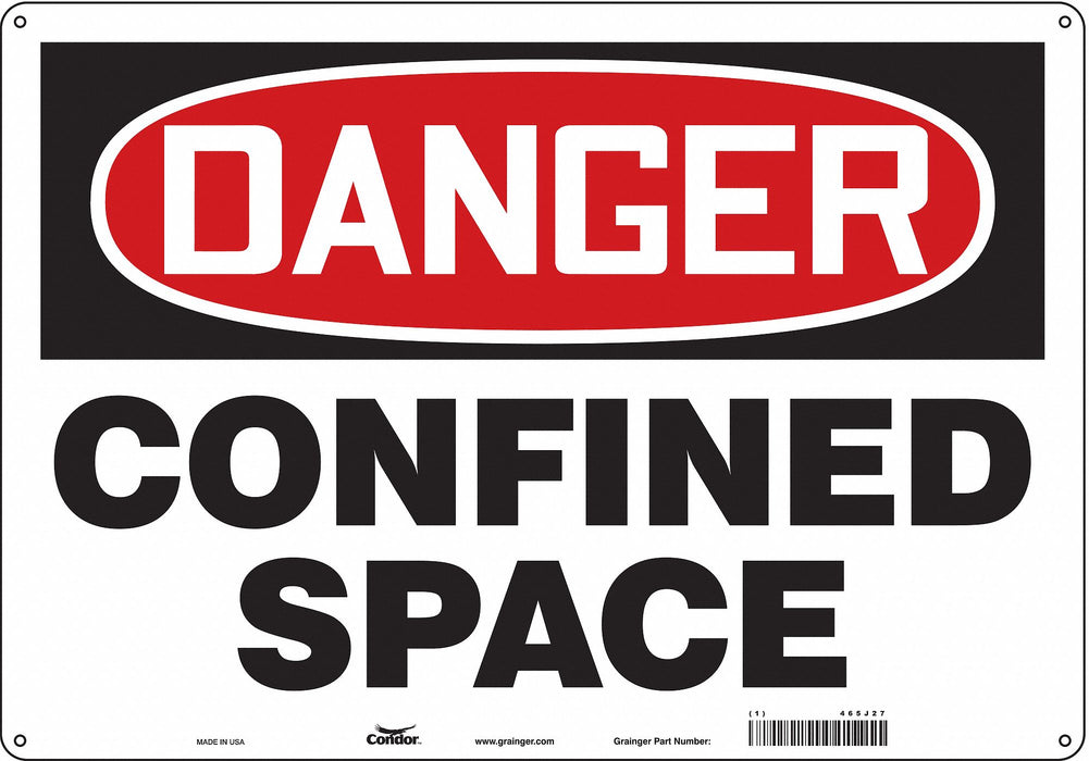 Safety Sign 14 inx20 in Polyethylene