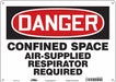 Safety Sign 10 in x 14 in Polyethylene