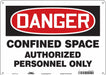 Safety Sign 10 inx14 in Aluminum