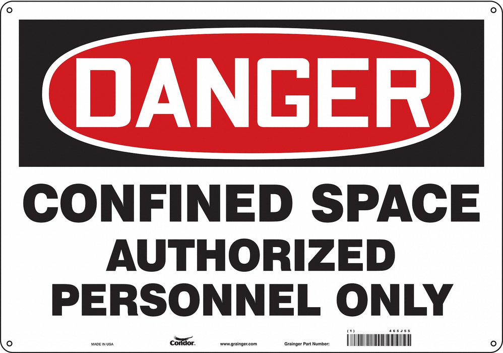 Safety Sign 14 inx20 in Polyethylene