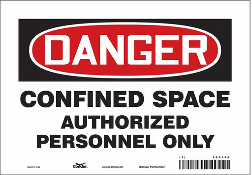Safety Sign 7 inx10 in Vinyl