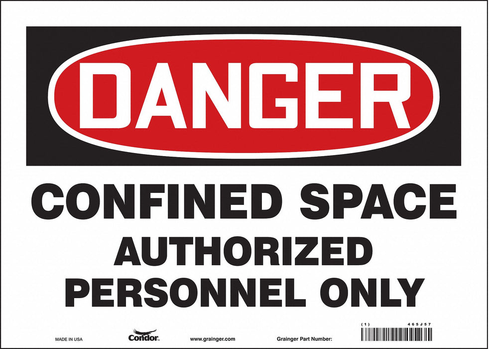 Safety Sign 10 inx14 in Vinyl