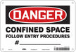 Safety Sign 7 in x 10 in Aluminum