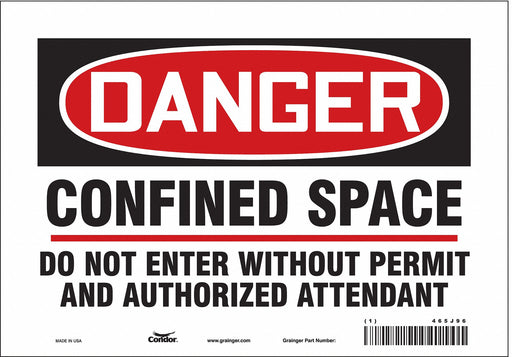 Safety Sign 7 inx10 in Vinyl