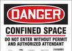 Safety Sign 10 inx14 in Vinyl