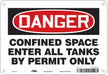 Safety Sign 7 in x 10 in Aluminum