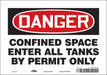 Safety Sign 7 inx10 in Vinyl
