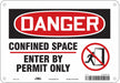 Safety Sign 7 in x 10 in Aluminum