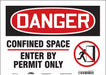 Safety Sign 10 inx14 in Vinyl