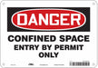 Safety Sign 7 in x 10 in Aluminum