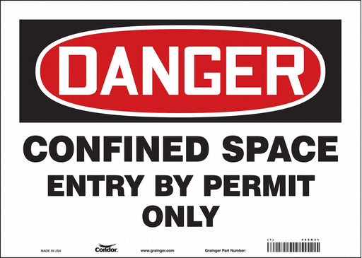 Safety Sign 10 inx14 in Vinyl