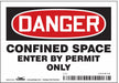 Safety Sign 3 1/2 inx5 in Vinyl
