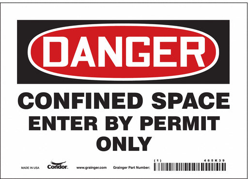 Safety Sign 5 inx7 in Vinyl