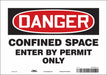 Safety Sign 7 inx10 in Vinyl
