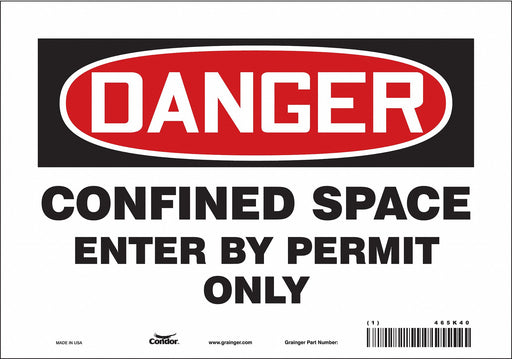 Safety Sign 7 inx10 in Vinyl