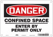 J6916 Safety Sign 7 H 10 W Aluminum