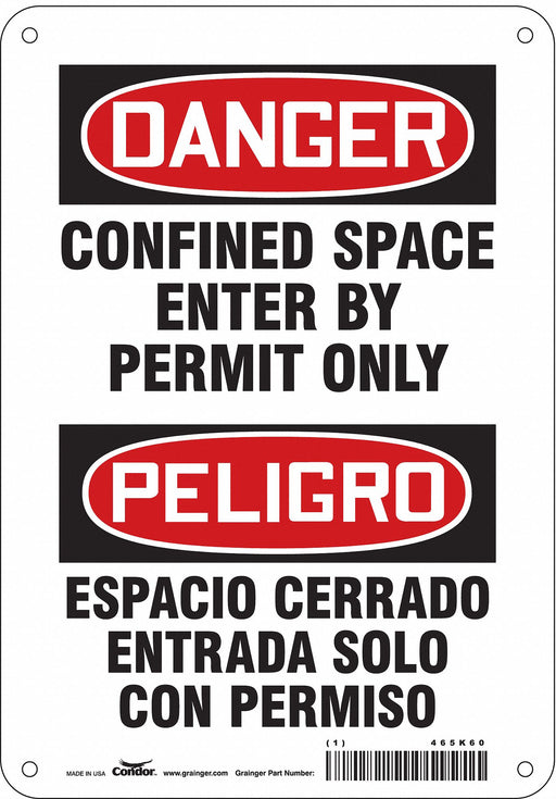 J6917 Safety Sign 10 inx7 in Aluminum