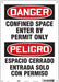 J6917 Safety Sign 14 inx10 in Polyethylene