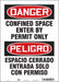 J6917 Safety Sign 14 inx10 in Vinyl
