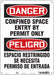 Safety Sign 14 inx10 in Aluminum