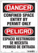 Safety Sign 14 inx10 in Polyethylene
