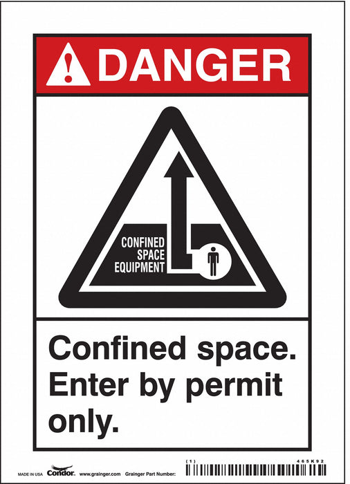 Safety Sign 7 inx5 in Vinyl