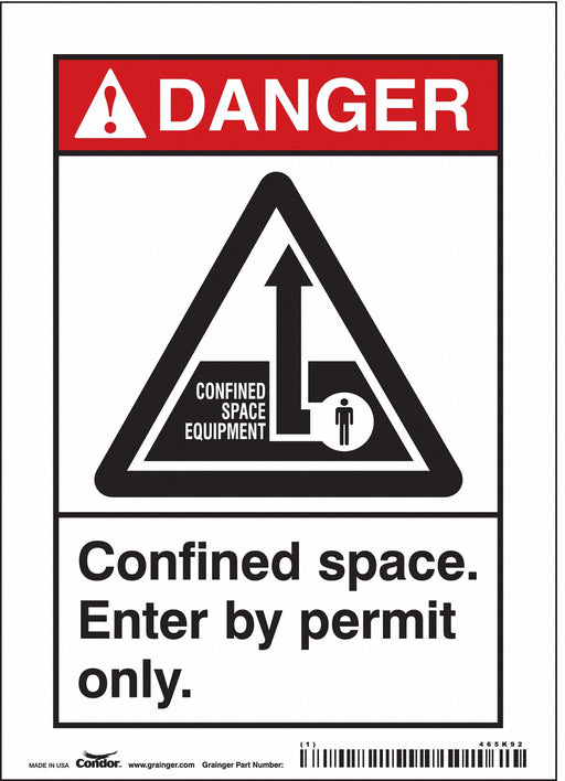 Safety Sign 7 inx5 in Vinyl