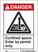Safety Sign 7 inx5 in Vinyl