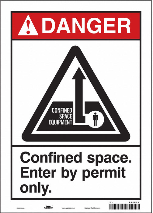 Safety Sign 14 inx10 in Vinyl
