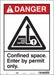 Safety Sign 14 inx10 in Vinyl