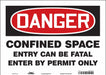 Safety Sign 10 inx14 in Vinyl