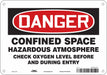 J6918 Safety Sign 7 in x 10 in Aluminum