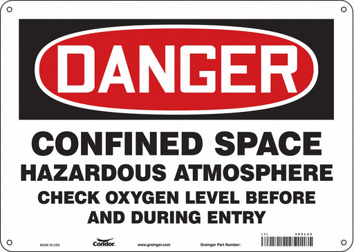 J6918 Safety Sign 10 inx14 in Aluminum
