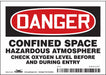 J6918 Safety Sign 3 1/2 inx5 in Vinyl