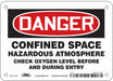 J6918 Safety Sign 5 inx7 in Vinyl
