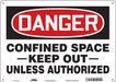 Safety Sign 10 inx14 in Aluminum