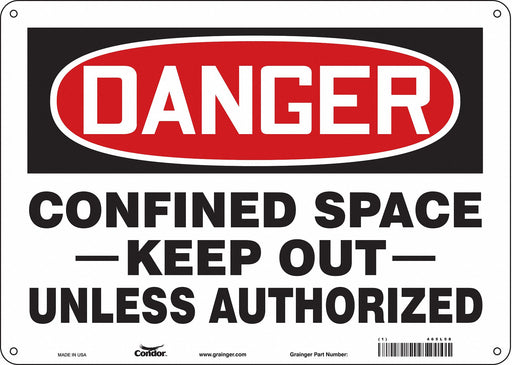 Safety Sign 10 inx14 in Aluminum