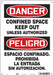 Safety Sign 14 inx10 in Polyethylene