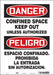 Safety Sign 14 inx10 in Vinyl